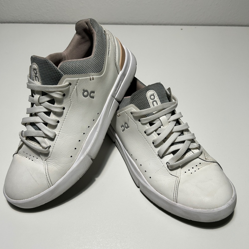 On Running THE ROGER Advantage White Rose Sneakers 48.99454 Mens 7.5 USW 9